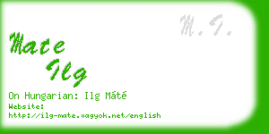 mate ilg business card